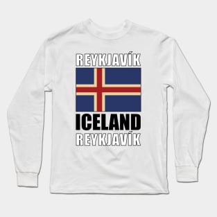 Flag of Iceland Long Sleeve T-Shirt